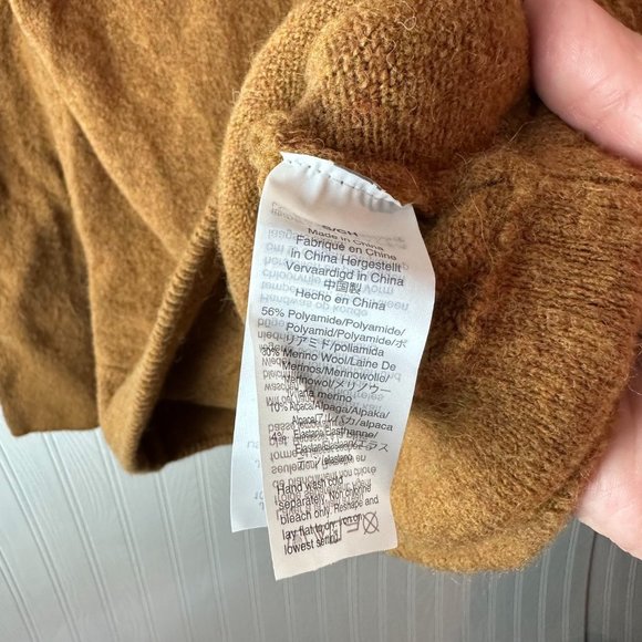Madewell sweater camel color wool blend size Small‎ NWT - Picture 3 of 4